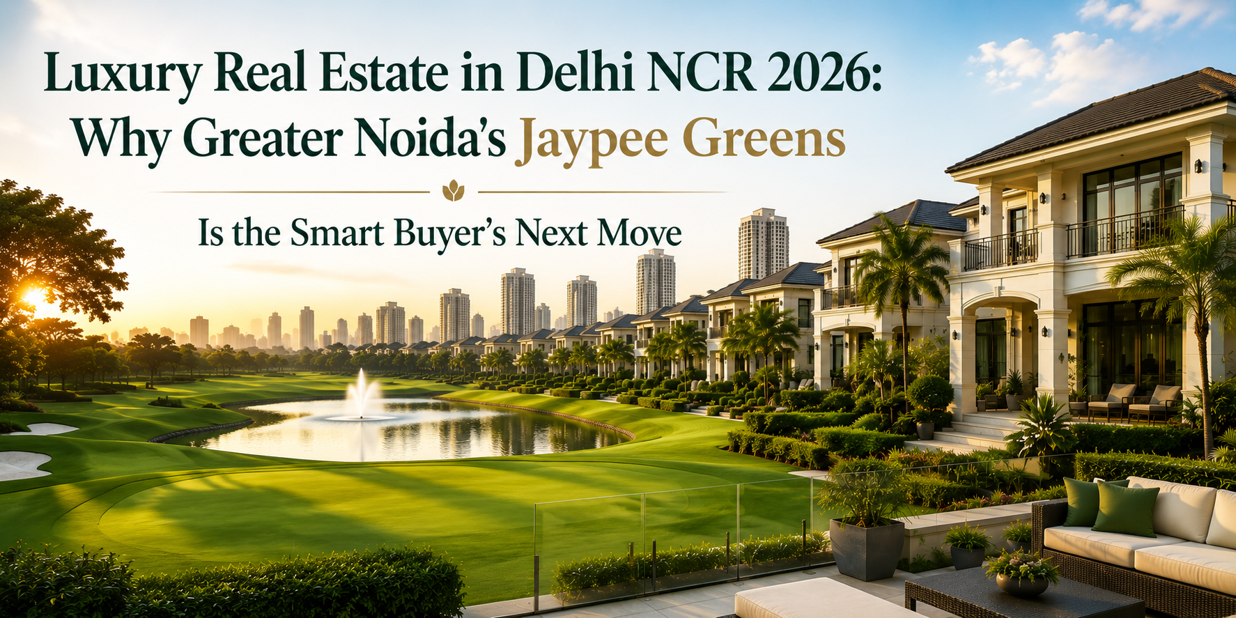 Luxury Real Estate in Delhi NCR 2026: Why Greater Noida's Jaypee Greens Is the Smart Buyer's Next Move
